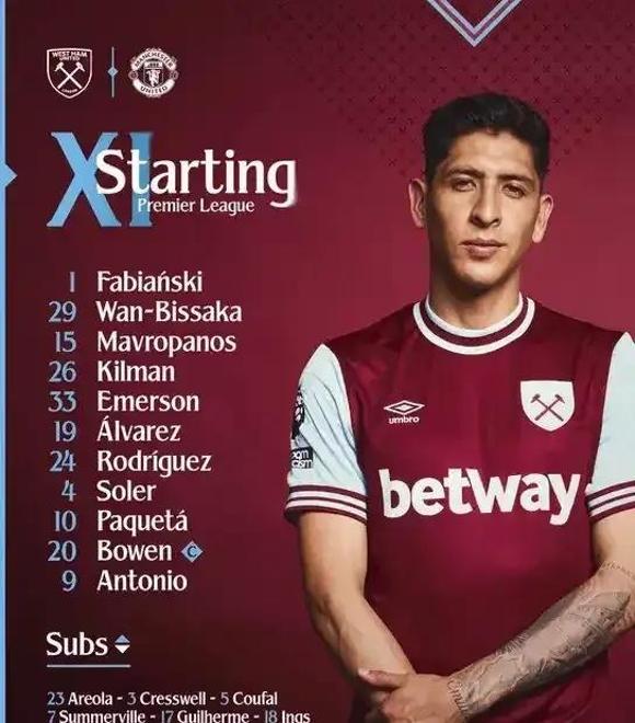 曼联客场不敌西汉姆，遭遇惨败